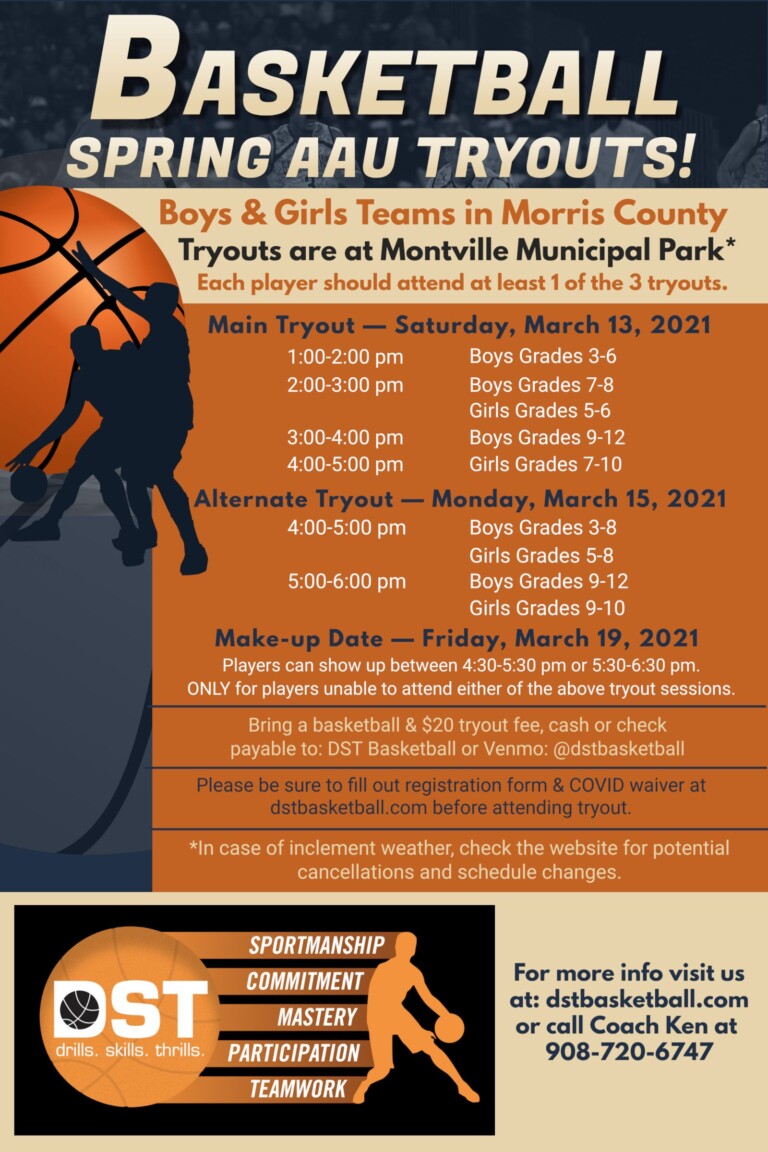DST Basketball Morris County AAU Tryouts DST Basketball Premier